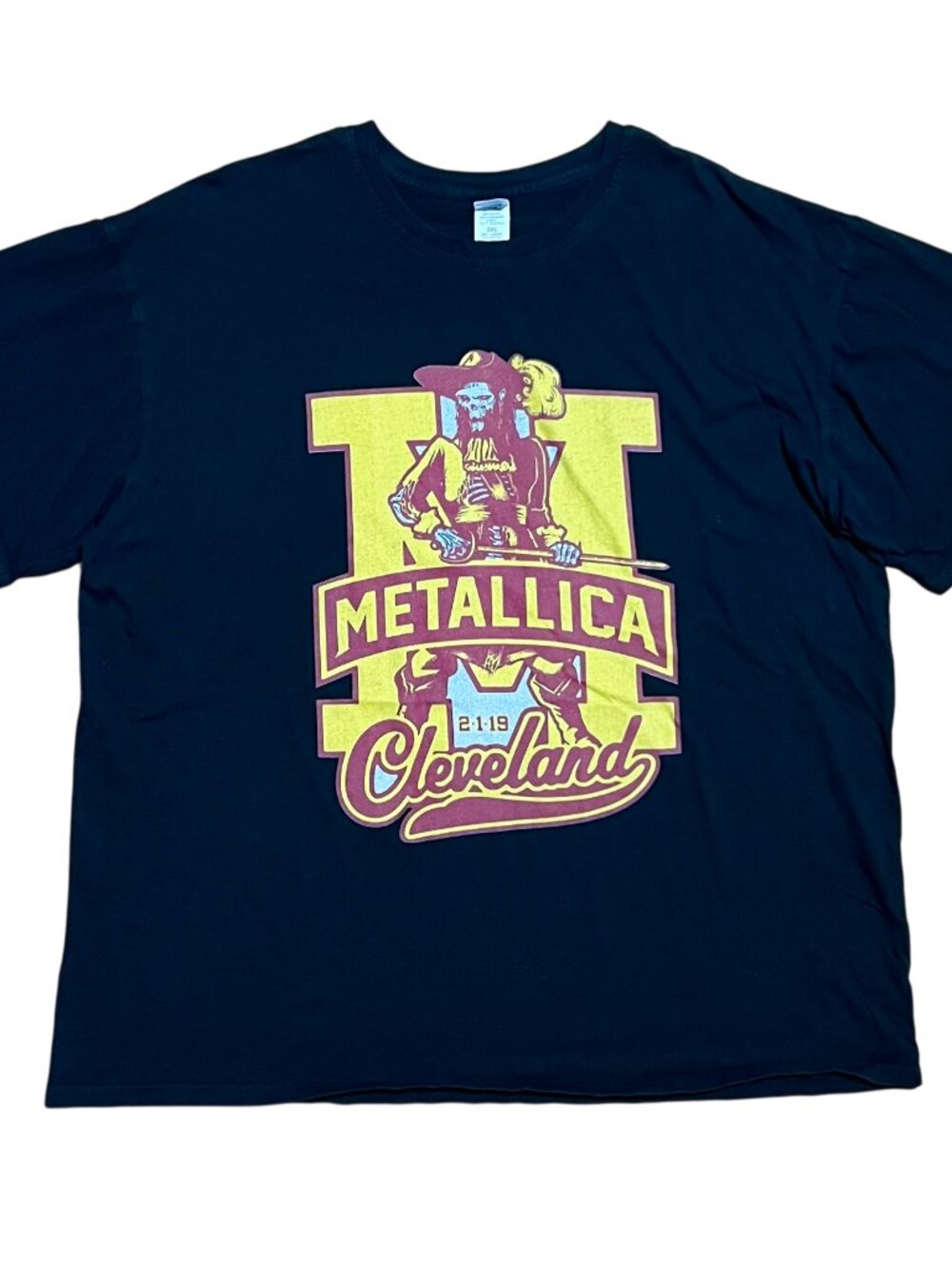 Metallica Cleveland Ohio 2019 WorldWired Tour Concert Graphic T-Shirt, Men's 2XL